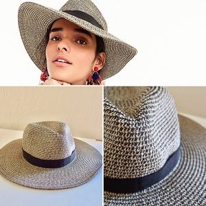 Jcrew Marled Wide Brim Packable Hat 